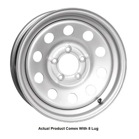 MX660865SM3BX Taskmaster Steel - 16X6 8X6.5 Silver Mod Heavy - Trailer Wheel
