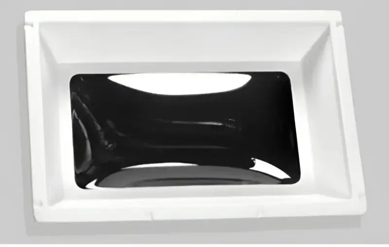 N1422ELP Specialty Recreation Skylight with White ABS Frame and Low Profile Thermoformed Polycarbonate Cracked Ice Top Dome, Bubble Type, 4-1/2 Inch High