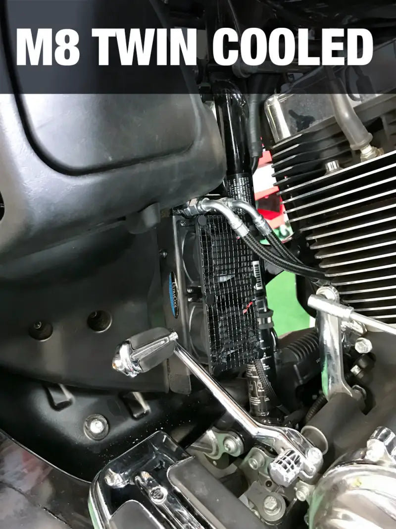 Naked Oil Cooler M8 Touring `17 23 Blk