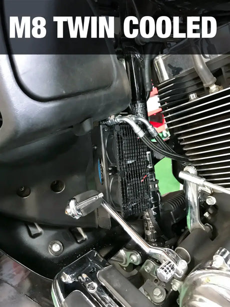 Naked Oil Cooler M8 Touring  `17 23  Blk