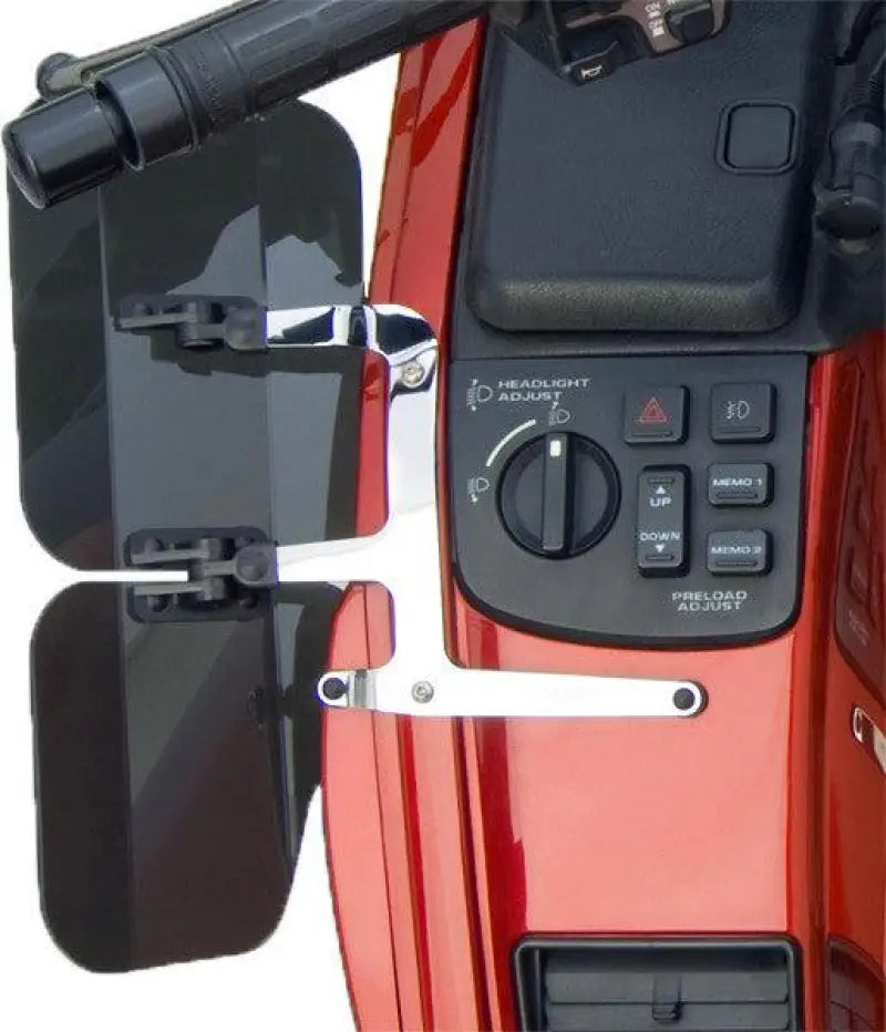 Wing Deflectors Fairing Mount Light Smoke