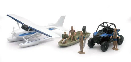 New Ray Toys Xtreme Adventure with Polaris RZR and Float Plane Set - Apparel