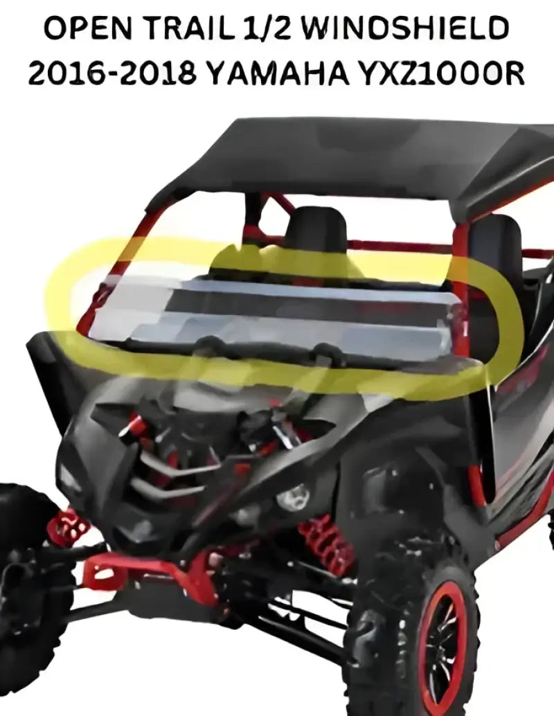 Open Trail V000052-11211T Half Windshield - Windshield/Windscreen