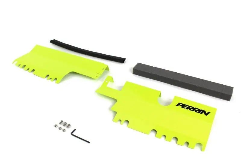 Perrin 15-21 WRX/STI Radiator Shroud (Without OEM Intake Scoop) - Neon Yellow - Truck & Automotive