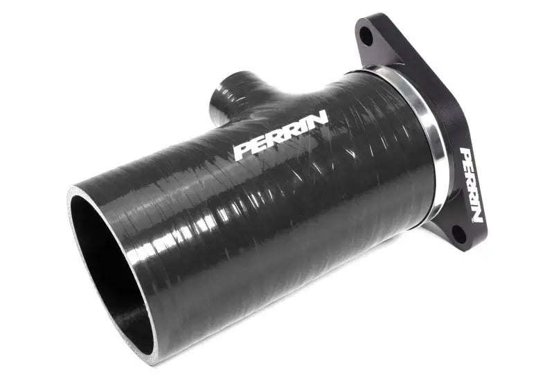 Perrin 2022 + Subaru WRX Black 3in Turbo Inlet Hose w/ Nozzle (Short) - Fabrication