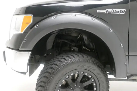 Black Ford F-150 with PFFG3006S Trailfx Fender Flares Set of 4