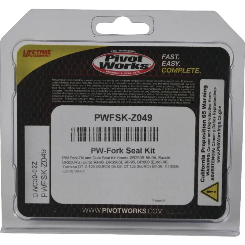 Pivot Works PWFSK-Z040 Pw-Fork Seal Kit