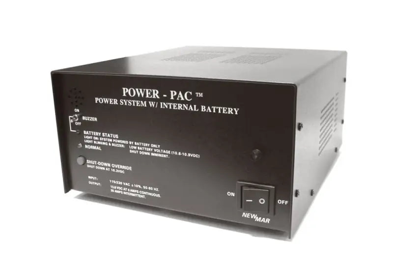 Black power system with internal battery for POWER-PAC 14AH Newmar Power Supply