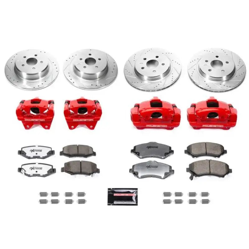 Power Stop 07-17 Jeep Wrangler Front & Rear Big Brake Conversion Kit - Truck Automotive