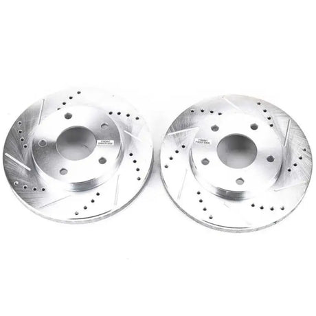 Power Stop 97-05 Chevrolet Blazer Front Evolution Drilled & Slotted Rotors - Pair - Truck Automotive