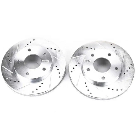 Power Stop 97-05 Chevrolet Blazer Front Evolution Drilled & Slotted Rotors - Pair - Truck Automotive