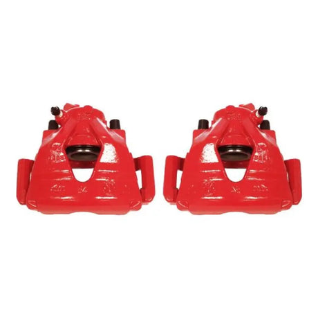Power Stop 99-10 Volkswagen Beetle Front Red Calipers w/Brackets - Pair - Truck & Automotive