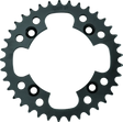 Black metal sprocket for Yamaha YFZ450 rear steel sprocket upgrade in the ProTaper 04-21 kit