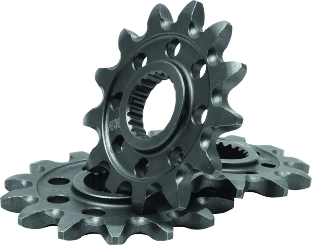 Stack of metal sprockets for Kawasaki KX450F power transfer upgrade