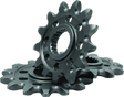 Stacked metal gears for smooth gear transitions on Honda CRF250R front sprocket