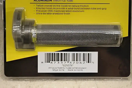 ProTaper KTM Husqvarna aluminum throttle tube with knurled finish for smooth control
