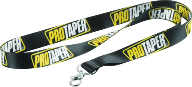 Black ProTaper Lanyard with logo for securely holding keys or small items