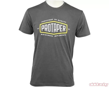 Gray ProTaper T-shirt shown in ProTaper Tee Large Dark Grey style for daily casual wear