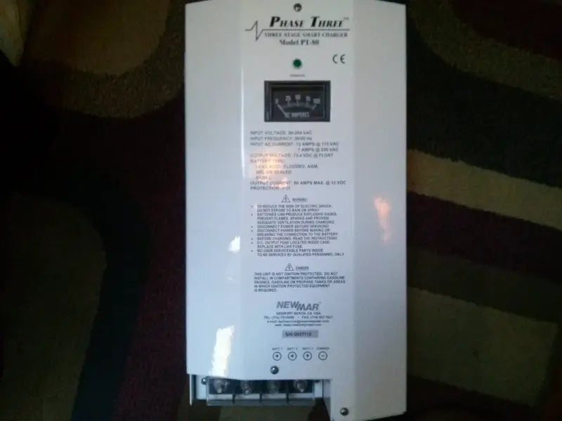 PT-80 Newmar Batt Chgr Phase 3 12V 80A Bank - Battery Charger