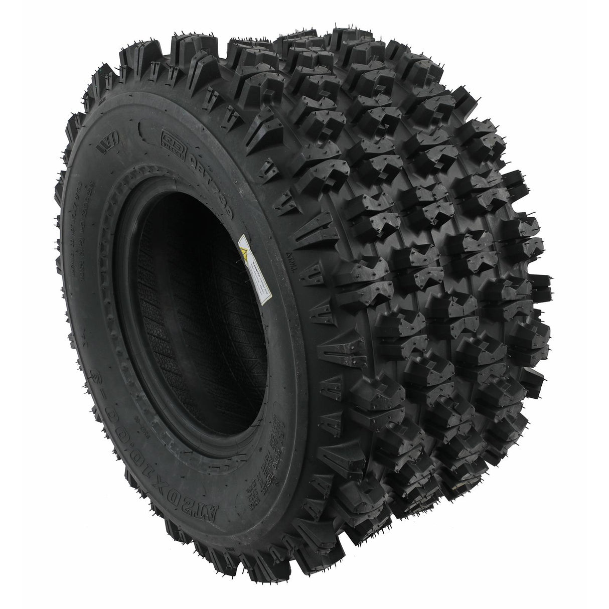 QuadBoss QBT739 Series Tire - 20x10-9 4Ply, durable all-terrain ATV tire for stability and traction.