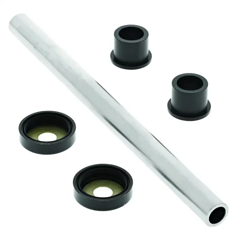 Silver metal rod with black bushings and seals for Yamaha YFM125R Raptor front A-arm kit