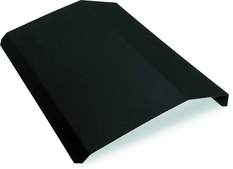 Black metal roof flashing for Polaris RZR Pro XP high-density slim roof accessory