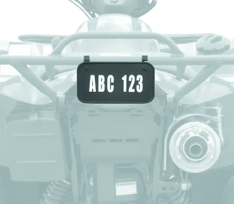 Quadboss ATV License Plate Kit - Black - Programmers & Chips
