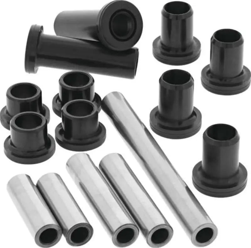 Black and silver suspension bushings from QuadBoss Qboss Rr Independ Susp Kit for smooth ride