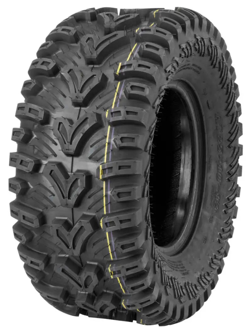 QuadBoss QBT448 Utility Tire - 25x10-12 6-Ply, rugged design for superior off-road performance.
