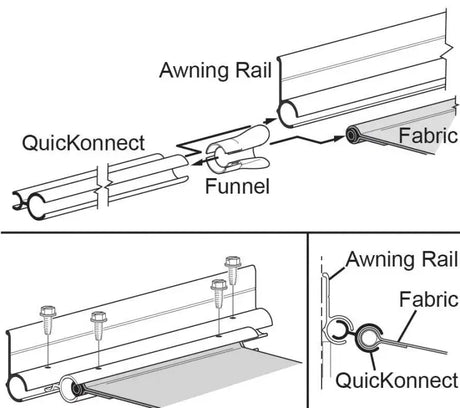 R001792-240 Awning Rail Adapter
