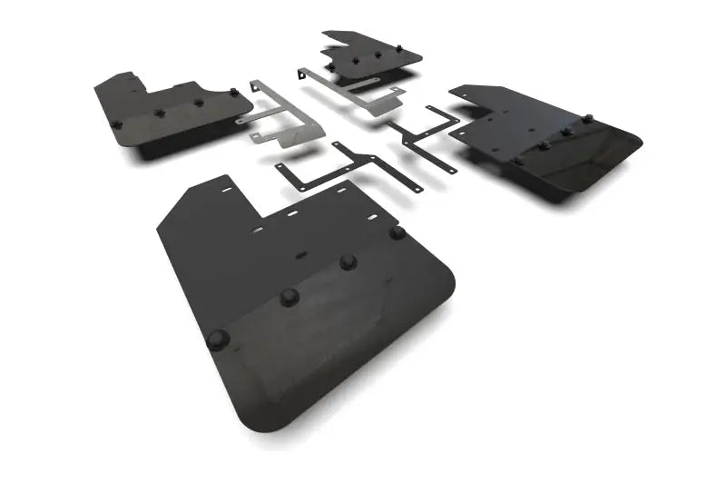 Rally Armor 19-23 Jeep JT Gladiator Mojave/Rubicon Black Mud Flap w/ Metallic Logo - Truck & Automotive