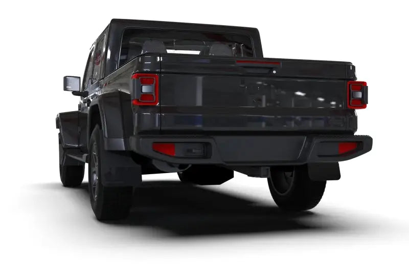 Rally Armor 19-23 Jeep JT Gladiator Mojave/Rubicon Black Mud Flap w/ Metallic Logo - Truck & Automotive