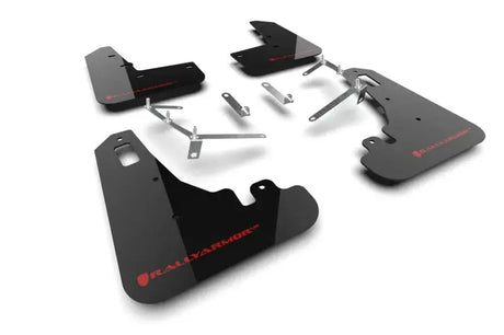 Rally Armor 2022 + Subaru BRZ / Toyota GR86 Black UR Mud Flap w/ Red Logo - Body & Protection
