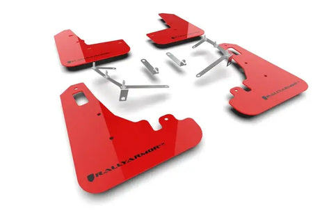 Rally Armor 2022 + Subaru BRZ / Toyota GR86 Red UR Mud Flap w/ Black Logo - Body & Protection