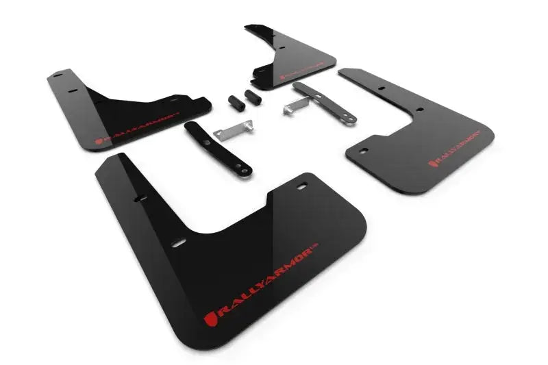 Rally Armor 2024 Hyundai Elantra Black Mud Flap Red Logo - Body & Protection