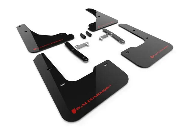 Rally Armor 2024 Hyundai Elantra Black Mud Flap Red Logo - Body & Protection