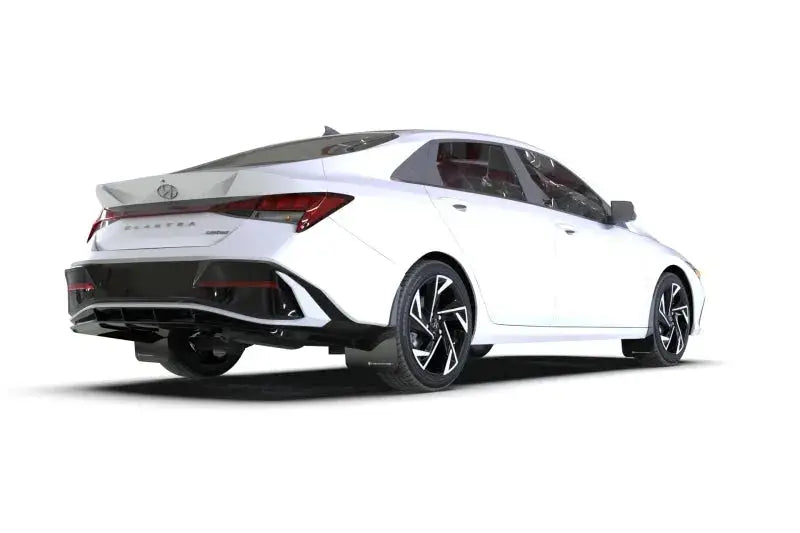 Rally Armor 2024 Hyundai Elantra Black Mud Flap Red Logo - Body & Protection