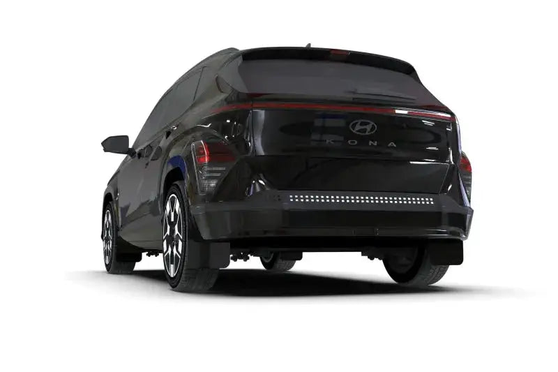 Rally Armor 2024 Hyundai Kona EV Black UR Mud Flap - Metallic Logo - Body & Protection