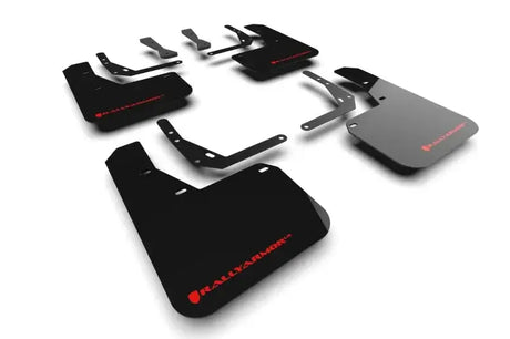 Rally Armor 2024 Hyundai Kona N Line Black UR Mud Flap - Red Logo - Body & Protection