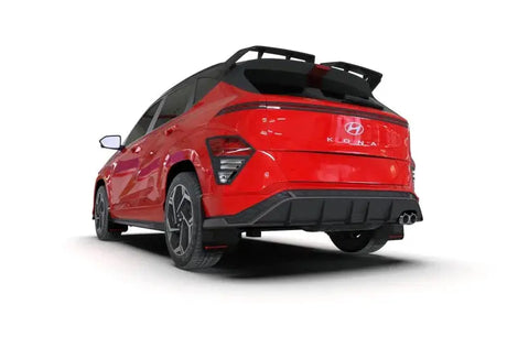 Rally Armor 2024 Hyundai Kona N Line Black UR Mud Flap - Red Logo - Body & Protection