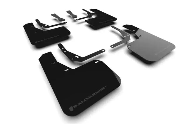 Rally Armor 2024 Hyundai Kona N Line Black UR Mud Flap w/ Grey Logo - Body & Protection