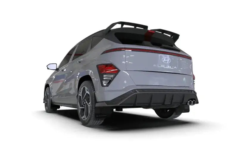 Rally Armor 2024 Hyundai Kona N Line Black UR Mud Flap w/ Grey Logo - Body & Protection