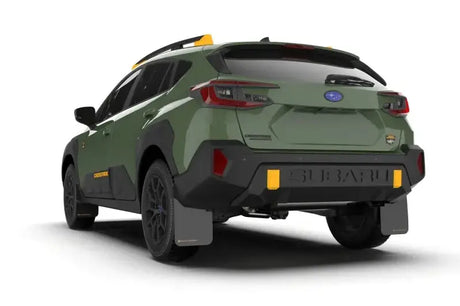 Rally Armor - 2024 Subaru Crosstrek (Wilderness Only) Black UR Mud Flap W/White Logo No Drilling Req - Body & Protection