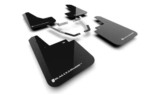 Rally Armor - 2024 Subaru Crosstrek (Wilderness Only) Black UR Mud Flap W/White Logo No Drilling Req - Body & Protection