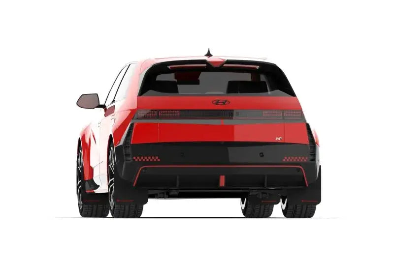 Rally Armor 2025 + Hyundai Ioniq 5 N Black Mud Flap w/ Light Blue Logo - Body & Protection