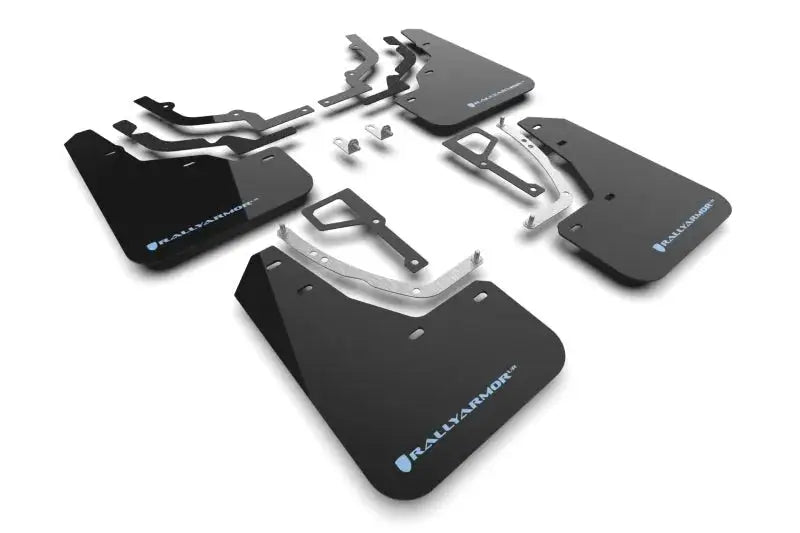 Rally Armor 2025 + Hyundai Ioniq 5 N Black Mud Flap w/ Light Blue Logo - Body & Protection