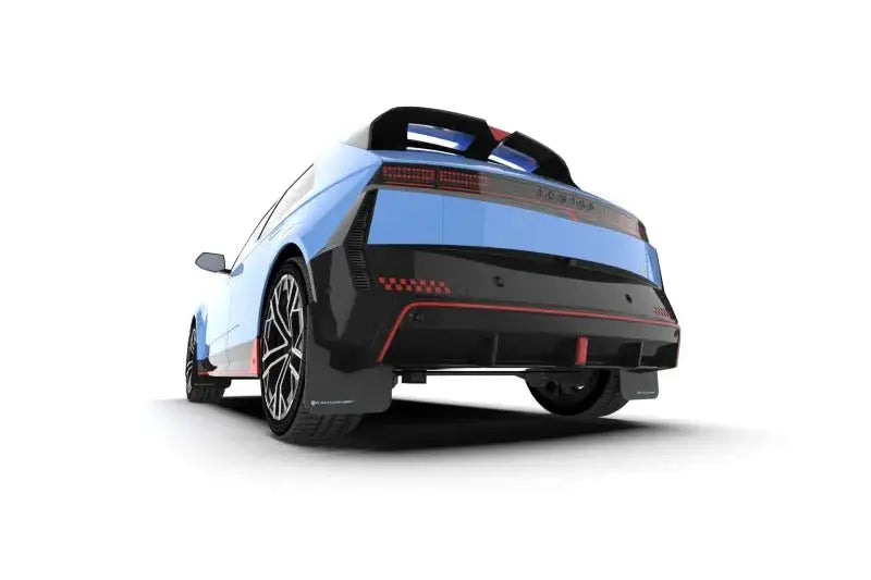 Rally Armor 2025 + Hyundai Ioniq 5 N Black Mud Flap w/ Light Blue Logo - Body & Protection
