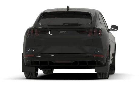 Rally Armor 21-24 Ford Mustang Mach-E/GT/Rally Black UR Mud Flap w/Dark Grey Logo - Body & Protection