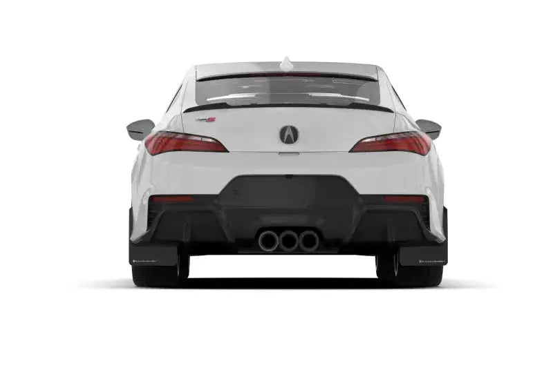 Rally Armor 23-24 Acura Integra + A-Spec Black UR Mud Flap W/Dark Grey Logo (No Drill Req) - Body & Protection