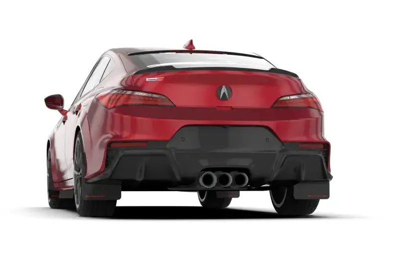 Rally Armor 23-24 Acura Integra + A-Spec Black UR Mud Flap W/Red Logo (No Drilling Req.) - Body & Protection